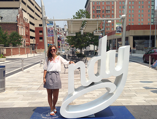 The INDY sign is located throughout Downtown and is a great spot to take a photo. #LoveIndy