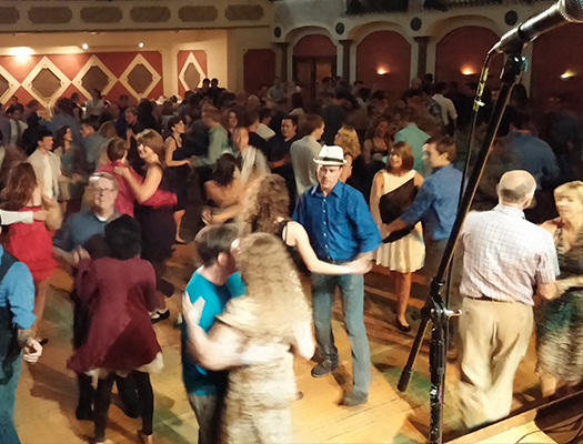 Friday Night Swing Dance at Fountain Square Theatre Building. 